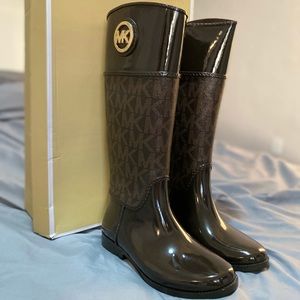 Michael Kors Brown Tall Rainboot